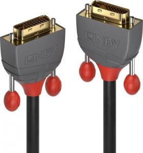 Kabel Lindy DVI-D - DVI-D 0.5m szary (36220) 1