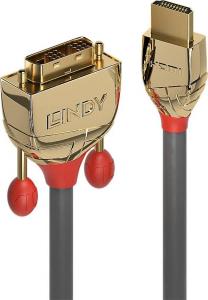 Kabel Lindy HDMI - DVI-D 5m czarny (36197) 1