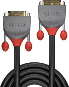 Kabel Lindy DVI-D - DVI-D 2m szary (36232) 2