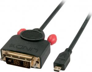 Kabel Lindy HDMI Micro - DVI-D 0.5m czarny (36595) 1