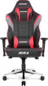 Fotel AKRacing Master MAX czarno-czerwony (AK-MAX-RD) 1