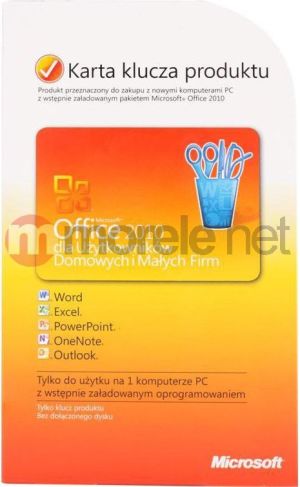 Microsoft Bundle Office Home and Business 2010 PL PKC + gra Air Battles (T5D-00311, +AIRBATTLES) 1