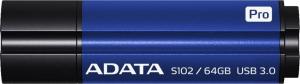 Pendrive ADATA S102 Pro, 64 GB  (AS102P64GRBL) 1