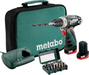 Wiertarko-wkrętarka Metabo Metabo PowerMaxx BS 10.8V LI 2x2.0 Ah + torba narzędziowa 1