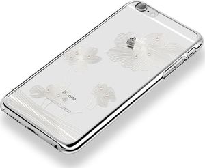 X-FITTED X-Fitted Plastic Case With Swarovski Crystals for Apple iPhone 6 / 6S Silver / Lotus 2