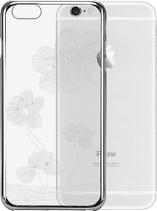 X-FITTED X-Fitted Plastic Case With Swarovski Crystals for Apple iPhone 6 / 6S Silver / Lotus 4