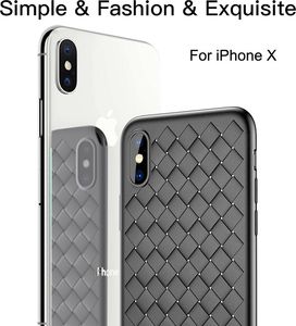 Baseus Baseus Weaving Impact silikoninis nugarėlės dangtelis telefonui Apple iPhone X, Raudonas 2