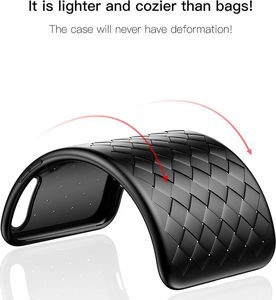 Baseus Baseus Weaving Impact silikoninis nugarėlės dangtelis telefonui Apple iPhone X, Raudonas 4
