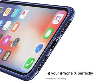 Baseus Baseus Soft Case Impact Silicone Case for Apple iPhone X Blue 2