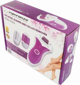 Depilator Esperanza Frezarka 3w1 do ciała, do depilacji, do pięt, do stóp Esperanza BORA BORA EBD004 (kolor biały, kolor różowy) 2