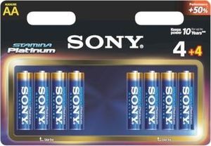 Sony Baterie alkaliczne alkaliczne Sony LR6 AA AM3PT-B4X4D (x 8) 1