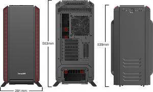 Obudowa be quiet! SILENT BASE 801, okno, czarno czerwony (BGW32) 2