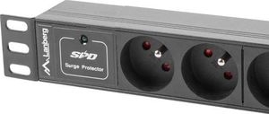 Lanberg Listwa zasilająca PDU 10" 1U 3x 230V PL 2m (PDU-03E-0200-BK) 3