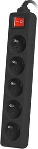 Listwa zasilająca Lanberg PS1 5 gniazd 3 m czarna (PS1-05E-0300-BK) 4