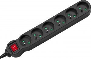 Listwa zasilająca Maclean Energy 6 gniazd 1.5 m czarna (MCE225) 2