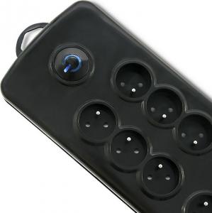Listwa zasilająca Qoltec Swift przeciwprzepięciowa 8 gniazd 2.5 m czarna (50161) 3