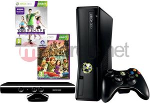 Microsoft Xbox 360 320GB + Kinect + Kinect Adventures + Your Shape 2012 1