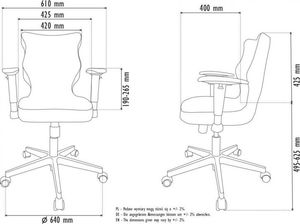 Krzesło biurowe Entelo Krzesło Obrotowe Alta - Rozmiar 6, Brązowa #r1 2