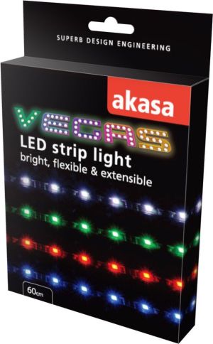 Akasa Taśma LED do wewnętrznego oświetlenia obudowy komputera, czerwona (AK-LD02-05RD) 5