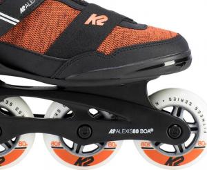 Rolki K2 Alexis 80 BOA rekreacyjne pomarańczowe r. 40.5 5