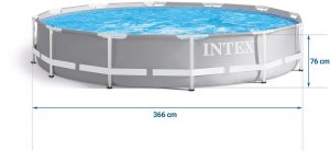Intex Basen stelażowy Prism Frame 366cm 3w1 (26712) 4