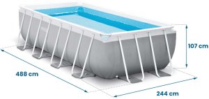 Intex Basen stelażowy Prism 488x244cm (26792) 11