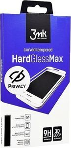 3MK Grūdinto stiklo ekrano apsauga 3MK HardGlass Max Privacy, skirta iPhone 6 telefonui, skaidri/juoda 1