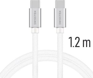 Kabel USB Swissten USB-C - USB-C 1.2 m Czarny (SW-QU-TYPC-3.1-BK) 11