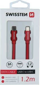 Kabel USB Swissten USB-C - USB-C 1.2 m Czarny (SW-QU-TYPC-3.1-BK) 5