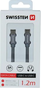 Kabel USB Swissten USB-C - USB-C 1.2 m Czarny (SW-QU-TYPC-3.1-BK) 7