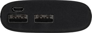 Powerbank Nešiojama baterija Xqisit 10400 mAh, 2 x USB, juodos spalvos 4