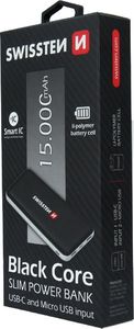 Powerbank Swissten Core Slim 15000 mAh Czarny  (SW-BCPWB-15000) 7