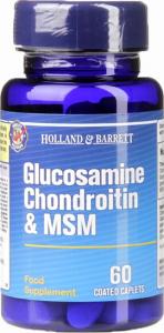 Holland & Barrett Glukozamina Chondroityna i MSM 60 Kapletek 1