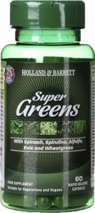 Holland & Barrett Super Greens 500 mg 60 Kapsułek (HB42981) 1