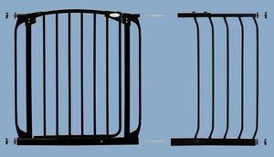 Dreambaby Rozszerzenie bramki bezpieczeństwa Chelsea - 36cm (wys.75cm) - czarne 2