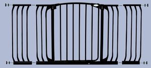 Dreambaby Rozszerzenie bramki bezpieczeństwa Chelsea - 27cm (wys.75cm) - czarne 2