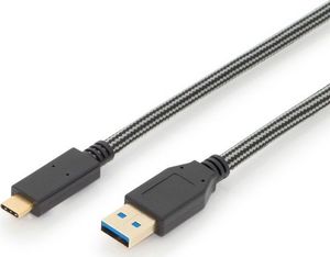 Kabel USB Ednet Kabel połączeniowy USB 3.1 Gen.2 SuperSpeed+ 10Gbps Typ USB C/USB A M/M czarny 1m-84309 1