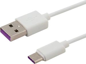 Kabel USB Savio USB-A - 1 m Biały (SAVIO CL-126) 1