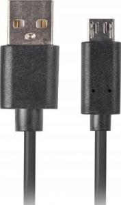 Kabel USB Lanberg USB-A - microUSB 3 m Czarny (CA-USBM-20CU-0030-BK) 2