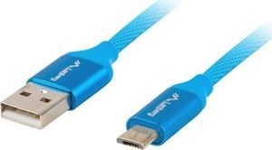 Kabel USB Lanberg USB-A - 1.8 m Niebieski (CA-USBM-20CU-0018-BL) 1
