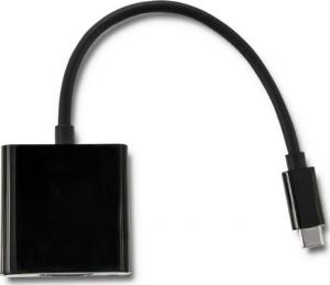 Kabel USB Qoltec USB-C - HDMI 0.23 m Czarny (50375) 1
