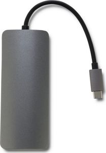 HUB USB Qoltec 1x USB-C  + 3x USB-A 3.0 (50381) 2