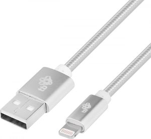 Kabel USB TB Print USB-A - Lightning 1.5 m Srebrny (AKTBXKUAMFIW15S) 1