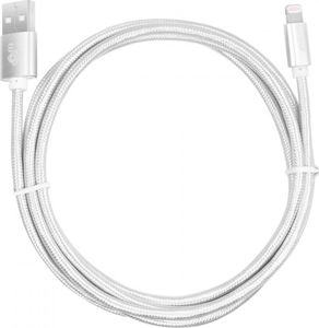 Kabel USB TB Print USB-A - Lightning 1.5 m Srebrny (AKTBXKUAMFIW15S) 4