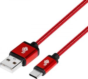 Kabel USB TB Print USB-A - USB-C 1.5 m Czerwony (AKTBXKUCSBA150M) 1