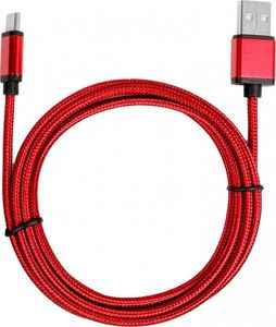 Kabel USB TB Print USB-A - USB-C 1.5 m Czerwony (AKTBXKUCSBA150M) 3