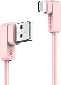 Kabel USB Usams USB-A - Lightning 1.2 m Różowy (IPUSBCY03) 1