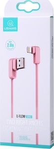 Kabel USB Usams USB-A - Lightning 1.2 m Różowy (IPUSBCY03) 2