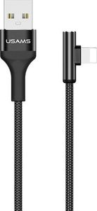 Kabel USB Usams USB-A - Lightning 1.2 m Czarny (SJ260USB01) 1