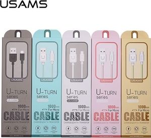 Kabel USB Usams USB-A - microUSB 1 m Czarny (MICUSBXD01) 2